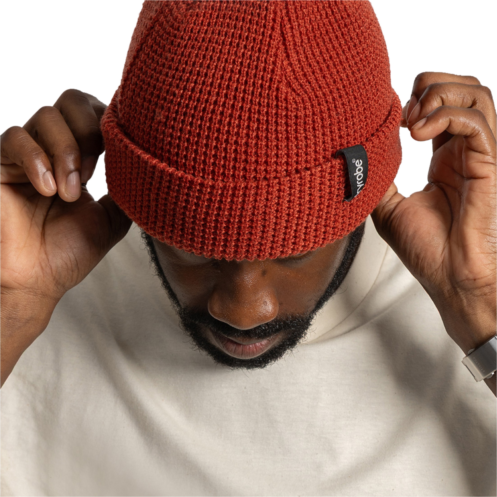 2026 Dryrobe Waffle Beanie DBNEWAFF - Burnt Orange